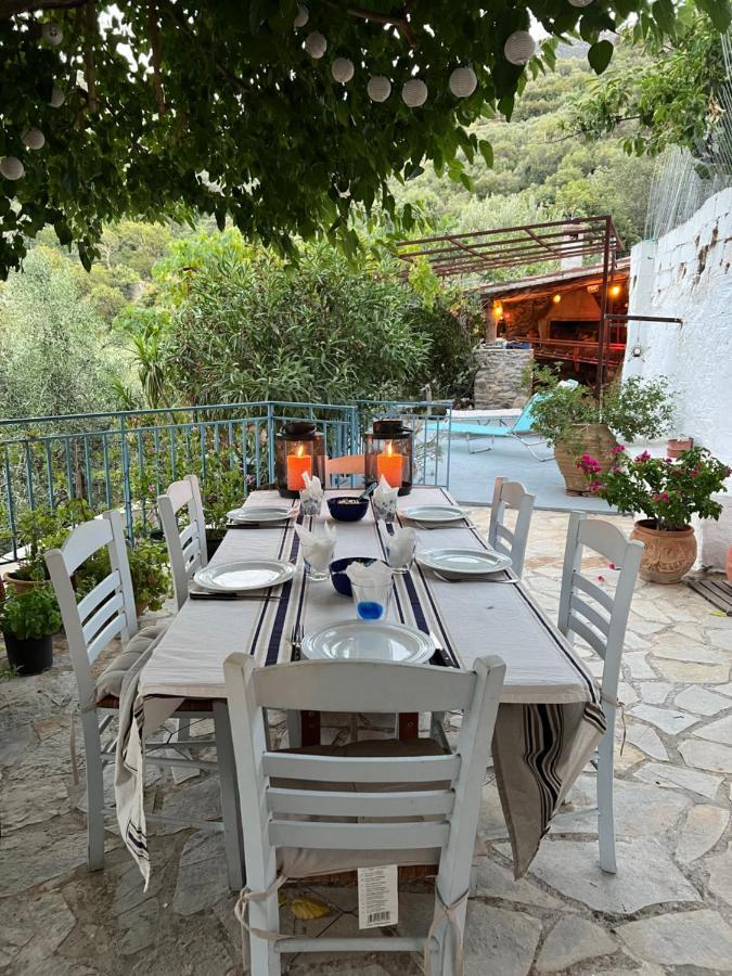 Maison Charme Avec Piscine Privee, Pres De La Mer A Sappounakeika, Tyros Sapounakeika Bagian luar foto
